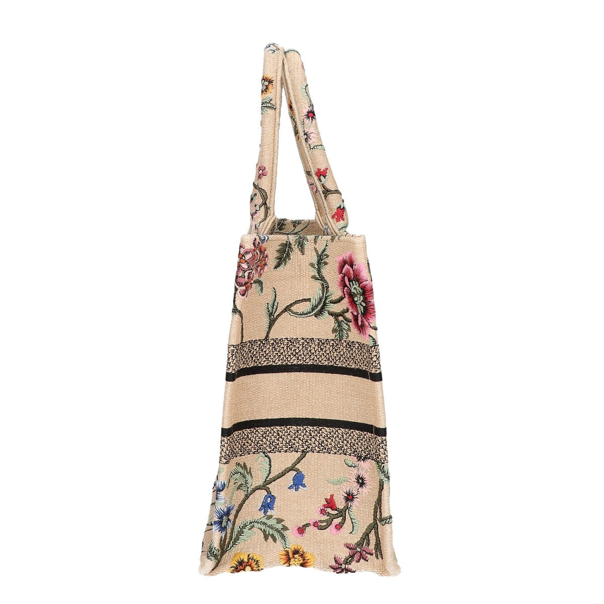 Christian Dior クリスチャンディオール M1296ZEBB プティットフルール 刺繍 ブックトート ミディアム ハンドバッグ