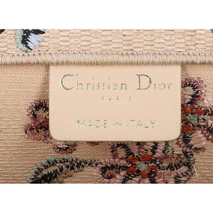Christian Dior クリスチャンディオール M1296ZEBB プティットフルール 刺繍 ブックトート ミディアム ハンドバッグ