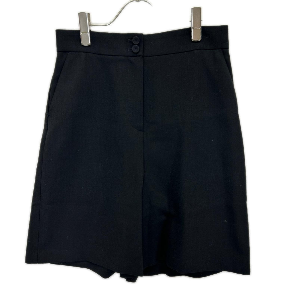 LANVIN ランバン 2315401 ブラック ウール ツイル ショートパンツ ボトムス