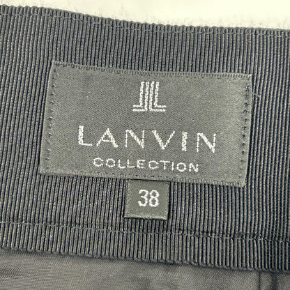 LANVIN ランバン 2315401 ブラック ウール ツイル ショートパンツ ボトムス