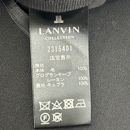 LANVIN ランバン 2315401 ブラック ウール ツイル ショートパンツ ボトムス
