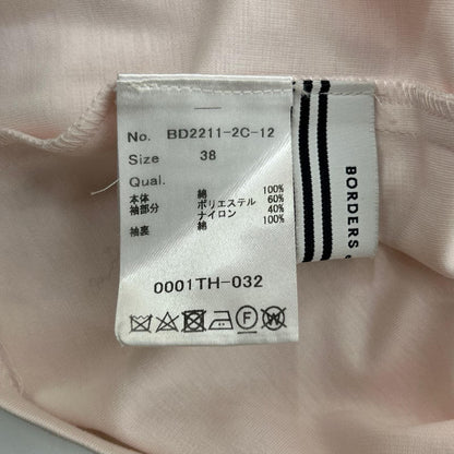 BORDERS at BALCONY ボーダーズアットバルコニー BD2211-2C-12 ピンク ジャガード パフスリーブ Tシャツ トップス