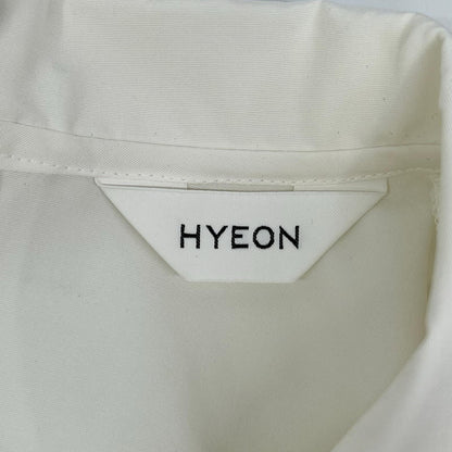 HYEON ヘヨン HY22BL-05 ホワイト ポリエステル パラソル ブラウス トップス
