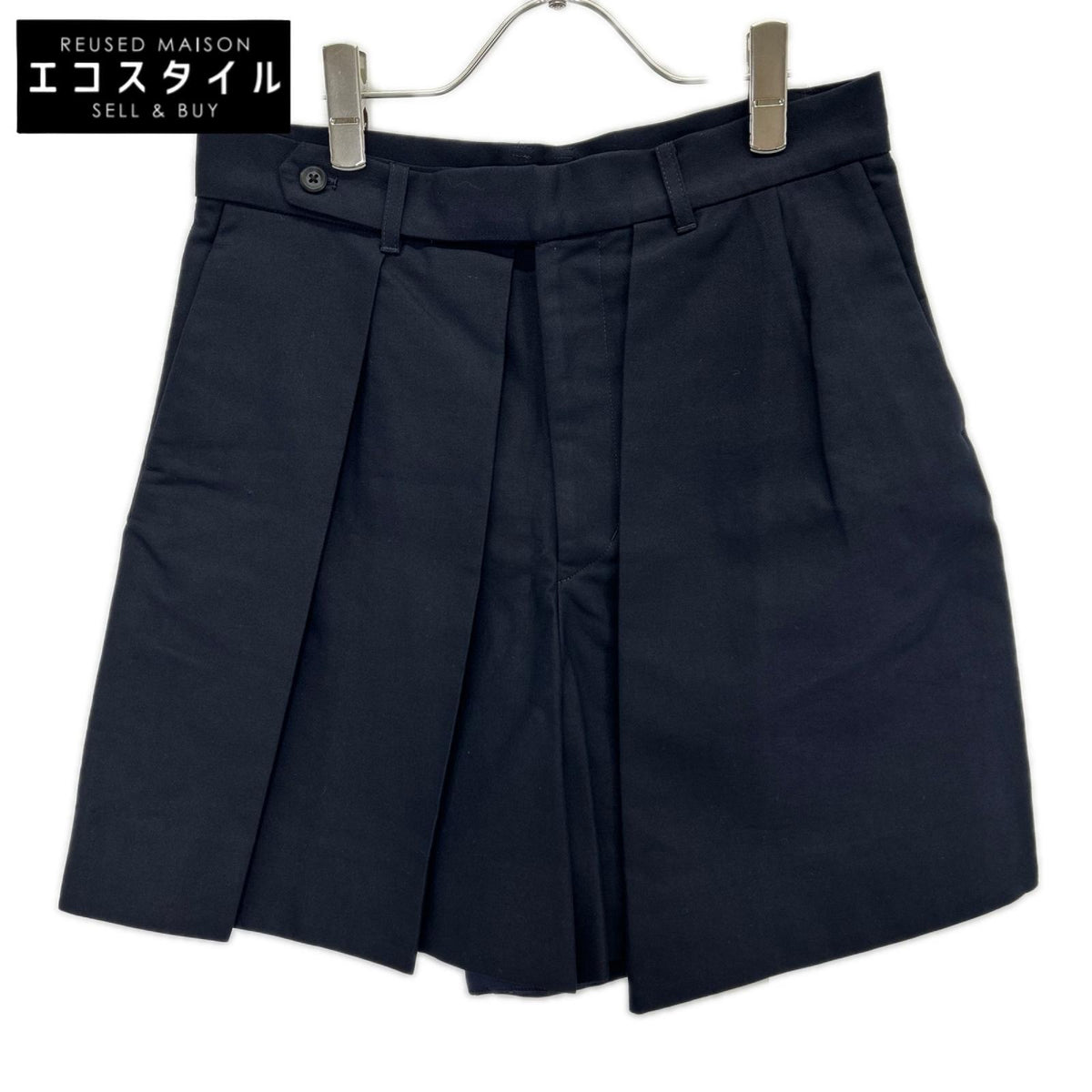 D'agilita ダジリータ 35340750009 ネイビー コットン タックショートパンツ ボトムス