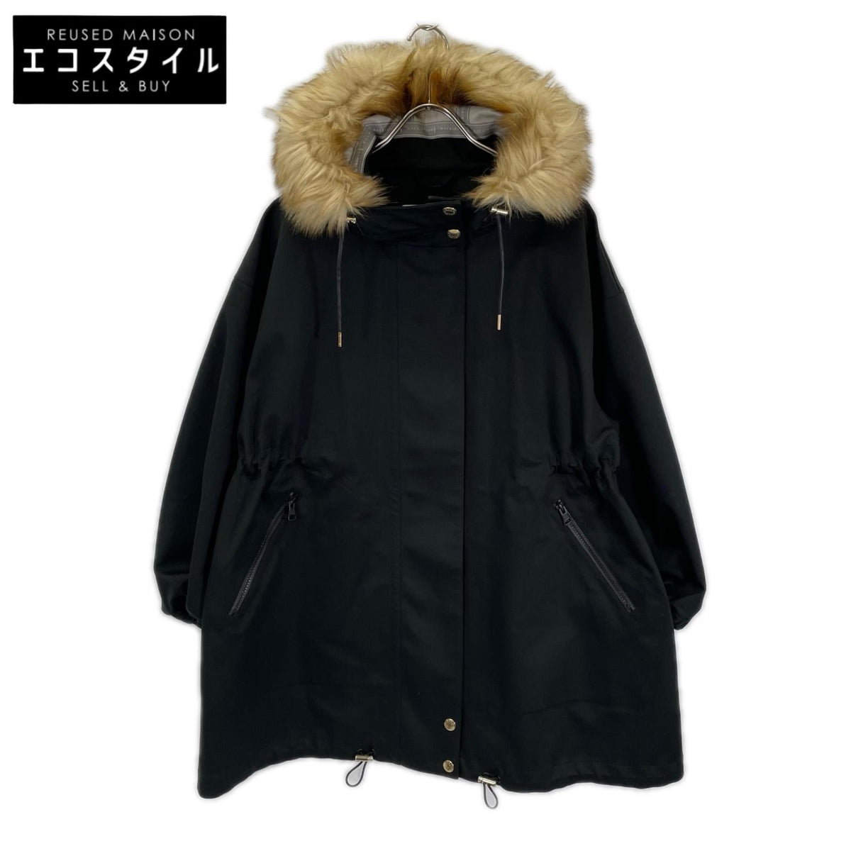 MACKINTOSH マッキントッシュ LMH-1021 ブラック ポリエステル エコファー スカイパーカー フーデッドコート コート