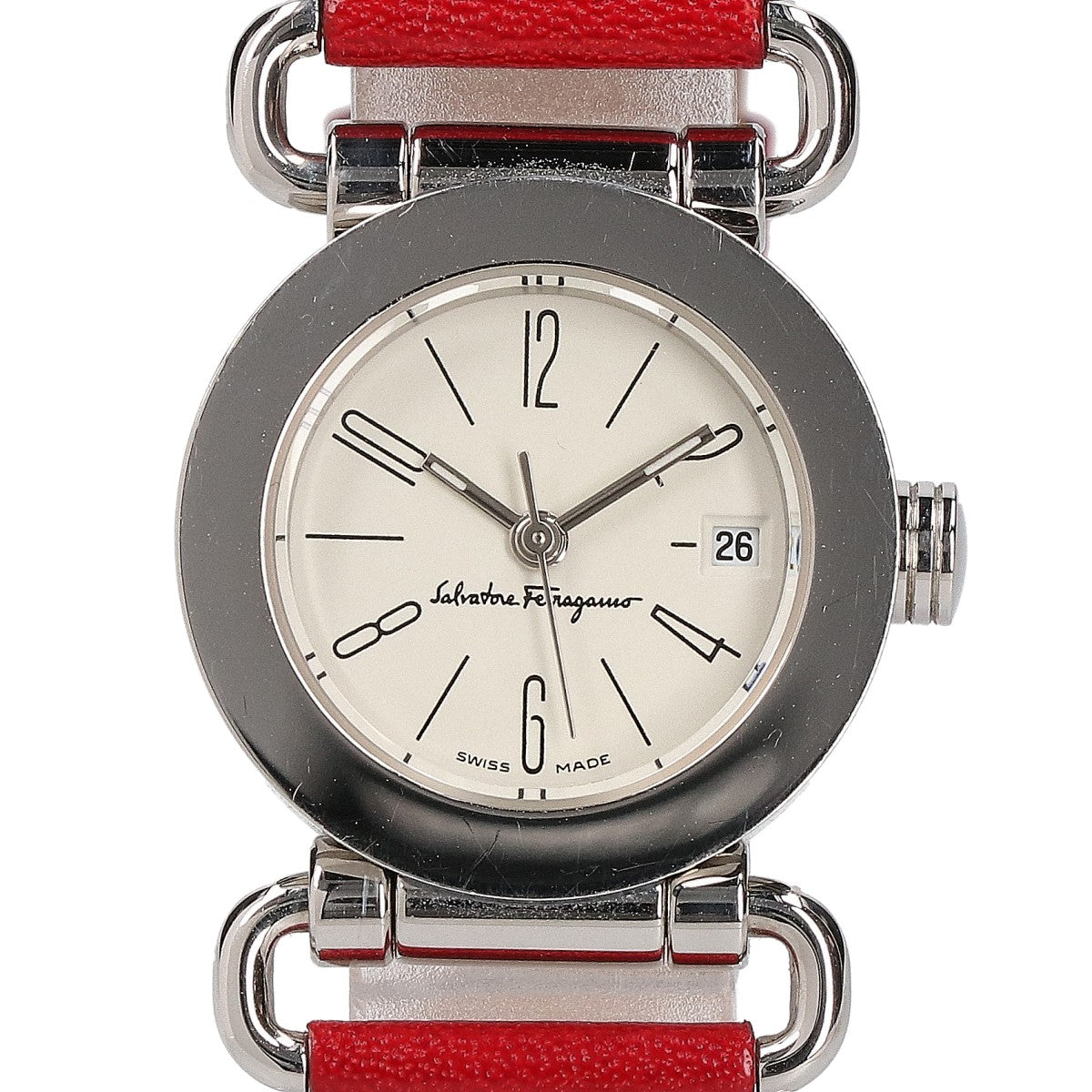 SalvatoreFerragamo サルバトーレフェラガモ 0125 デイト クオーツ 腕時計