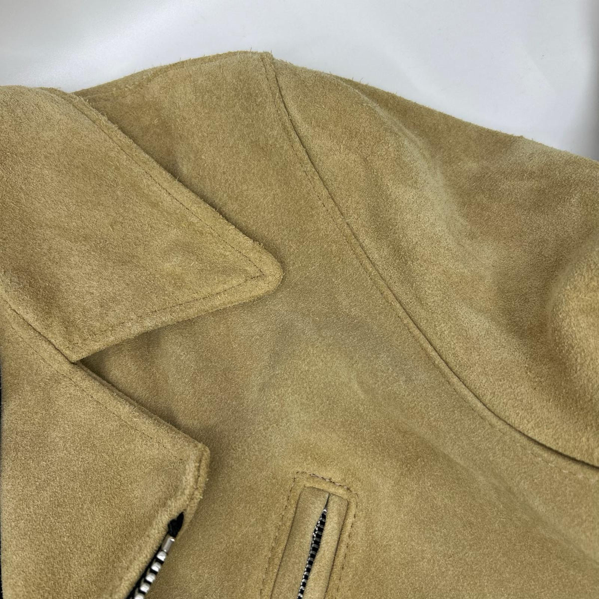 VANSON バンソン ベージュ スエード ダブルライダース ジャケット ジャケット