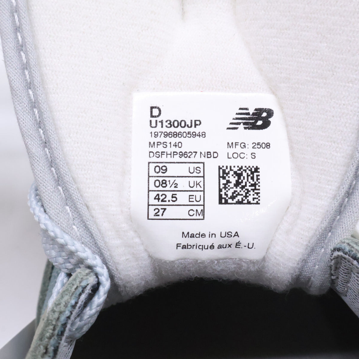 NEW BALANCE ニューバランス 【新品同様】U1300JP Made in USA ヌバック/メッシュ スニーカー シューズ