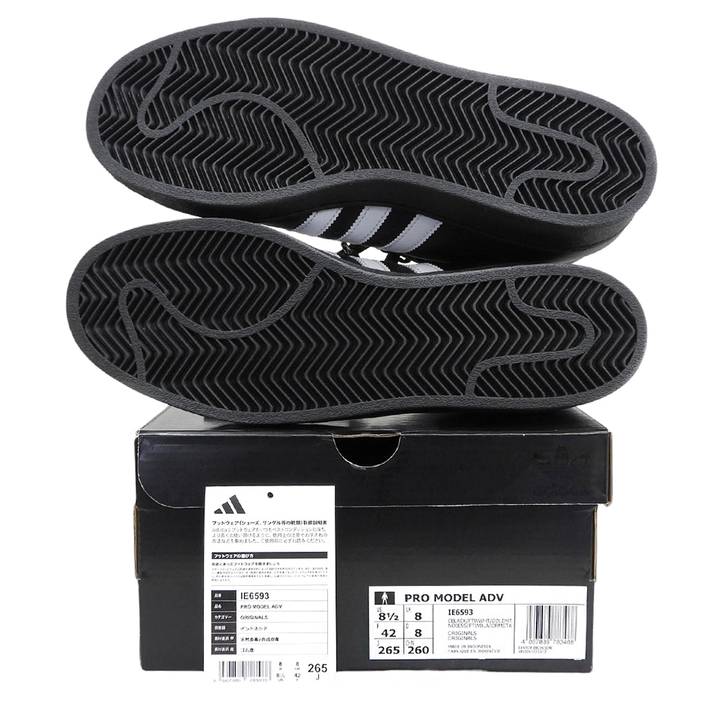 adidas アディダス 新品同様 プロモデル ADV ハイカット スニーカー シューズ メンズ ブラック 26.5cm IE6593 シューズ