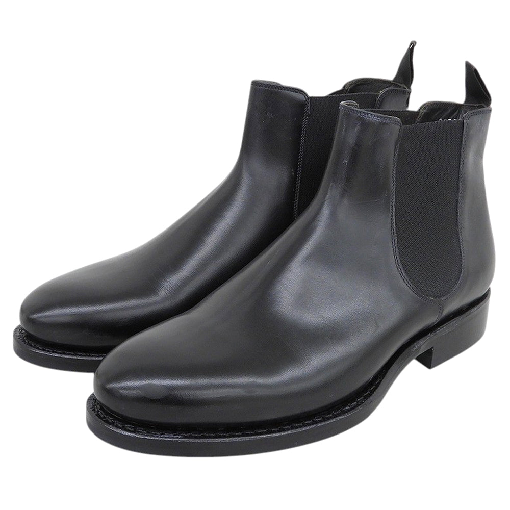 JALAN SRIWIJAYA ジャランスリワヤ 新品同様 BLACK CALF DAINITE SOLE EDWARD ブーツ シューズ メンズ ブラック 7 1/2 98756 シューズ