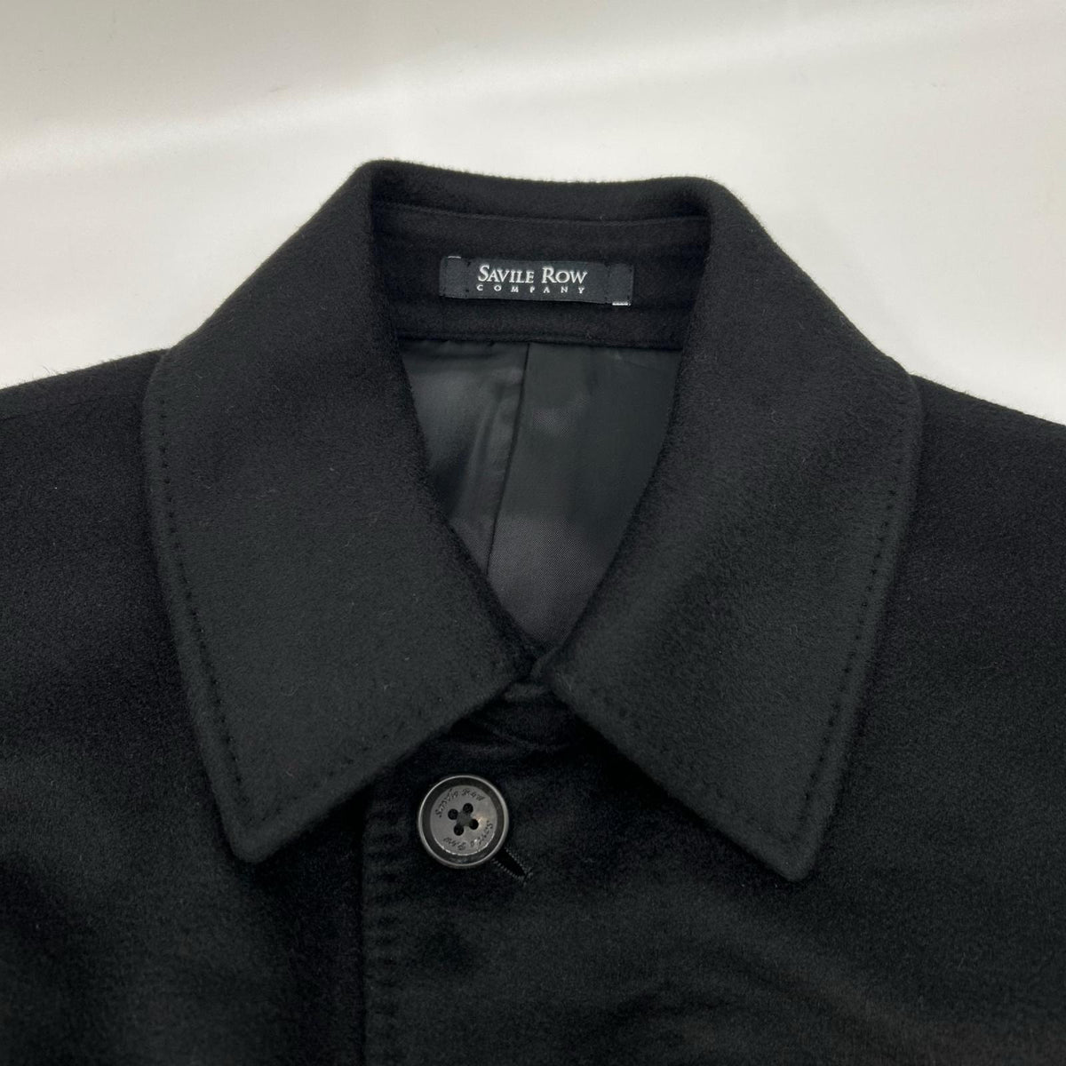 Savile Row サビルロウ 7264R194 ブラック カシミヤ100 ステンカラーコート コート