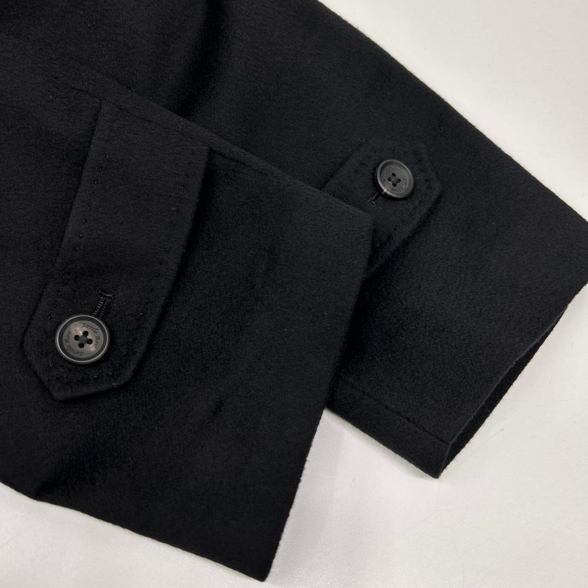 Savile Row サビルロウ 7264R194 ブラック カシミヤ100 ステンカラーコート コート