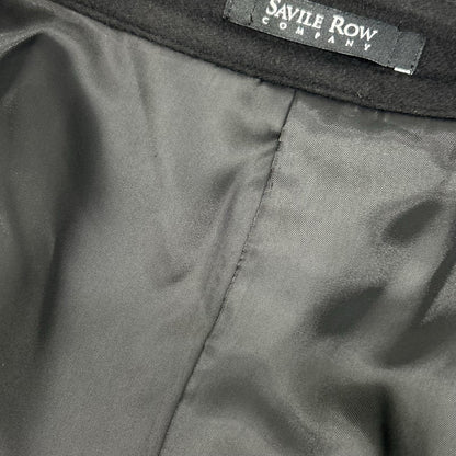 Savile Row サビルロウ 7264R194 ブラック カシミヤ100 ステンカラーコート コート
