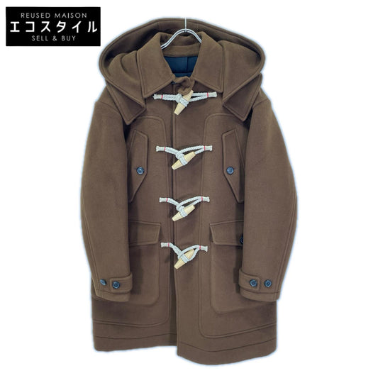 DSQUARED2 ディースクエアード S74AA0305 25年 ブラウン ウール100 ダッフルコート コート