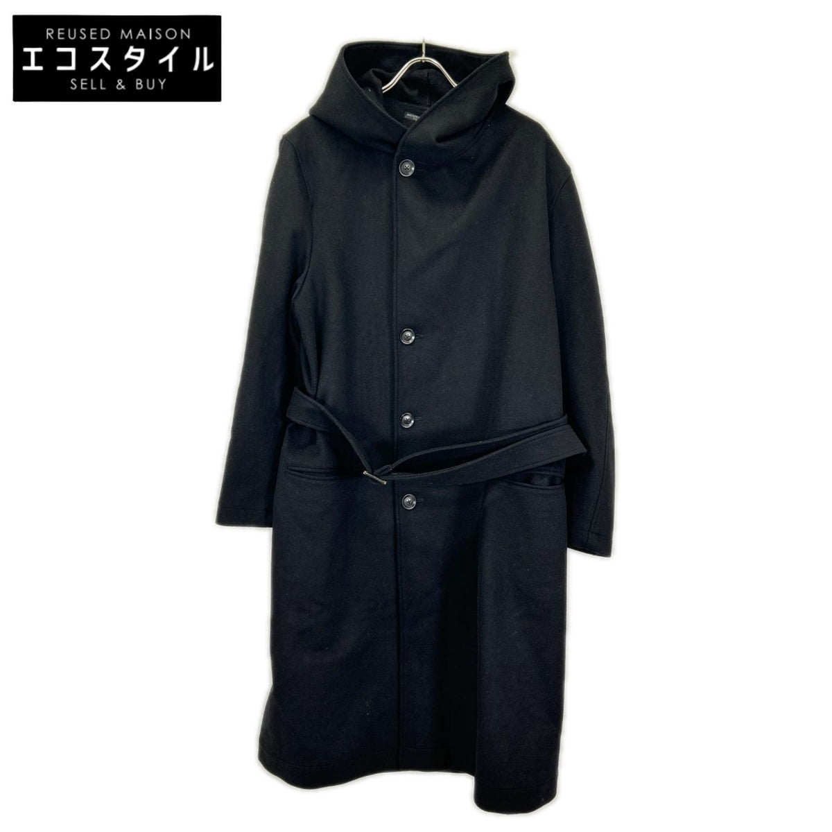 REGULATION Yohji Yamamoto レギュレーション ヨウジヤマモト HX-C03-142 ブラック CASHMERE BEAVER 4BUTTON SINGLE COAT コート コート