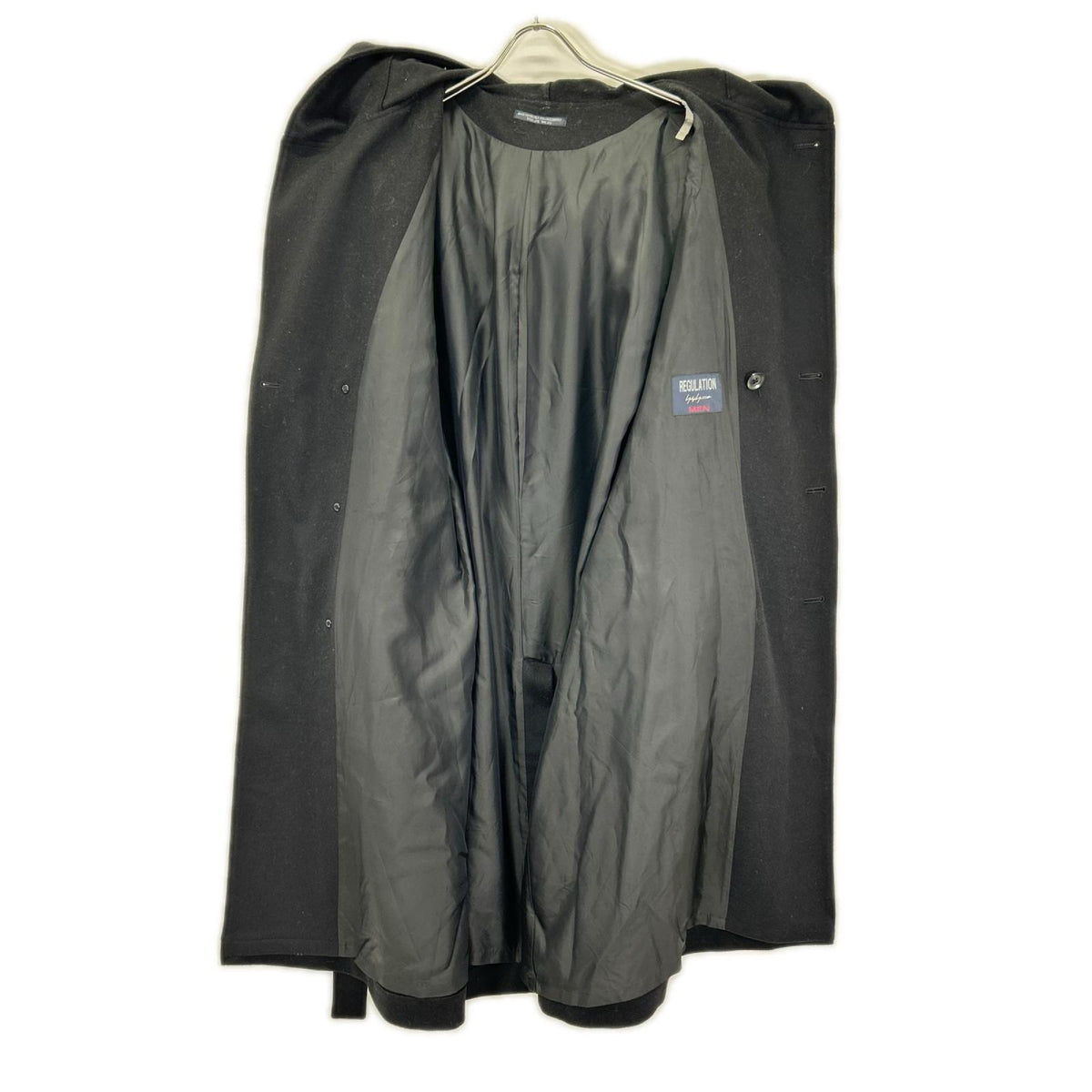 REGULATION Yohji Yamamoto レギュレーション ヨウジヤマモト HX-C03-142 ブラック CASHMERE BEAVER 4BUTTON SINGLE COAT コート コート