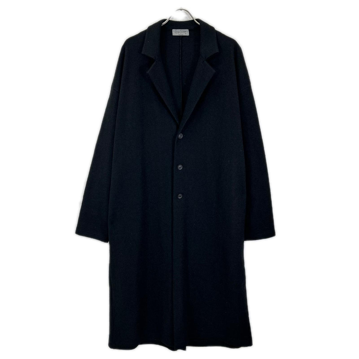 Yohji Yamamoto POUR HOMME ヨウジヤマモトプールオム HX-T37-177 ブラック WOOL RING SOFT COMPRESSION CHESTER COAT コート コート