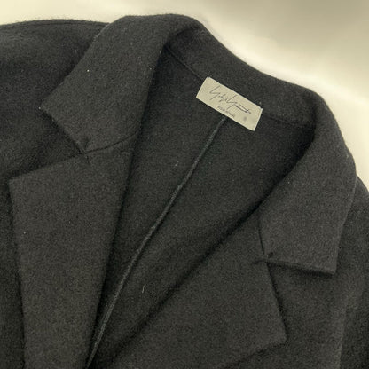 Yohji Yamamoto POUR HOMME ヨウジヤマモトプールオム HX-T37-177 ブラック WOOL RING SOFT COMPRESSION CHESTER COAT コート コート