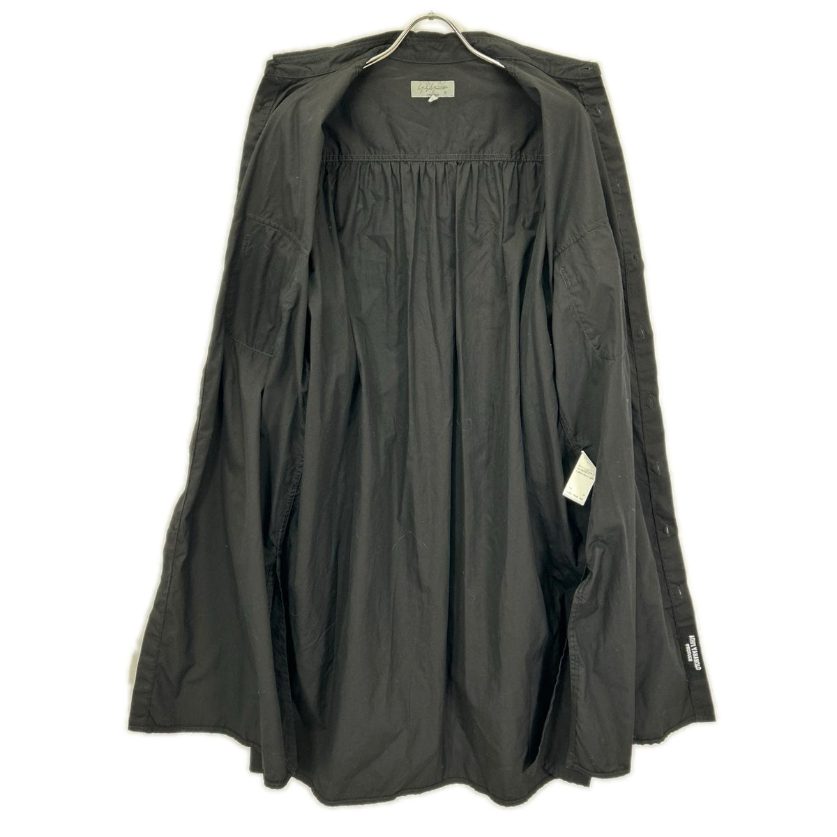 Yohji Yamamoto POUR HOMME ヨウジヤマモトプールオム HD-B05-001 ブラック ロング ダブルポケット シャツ トップス