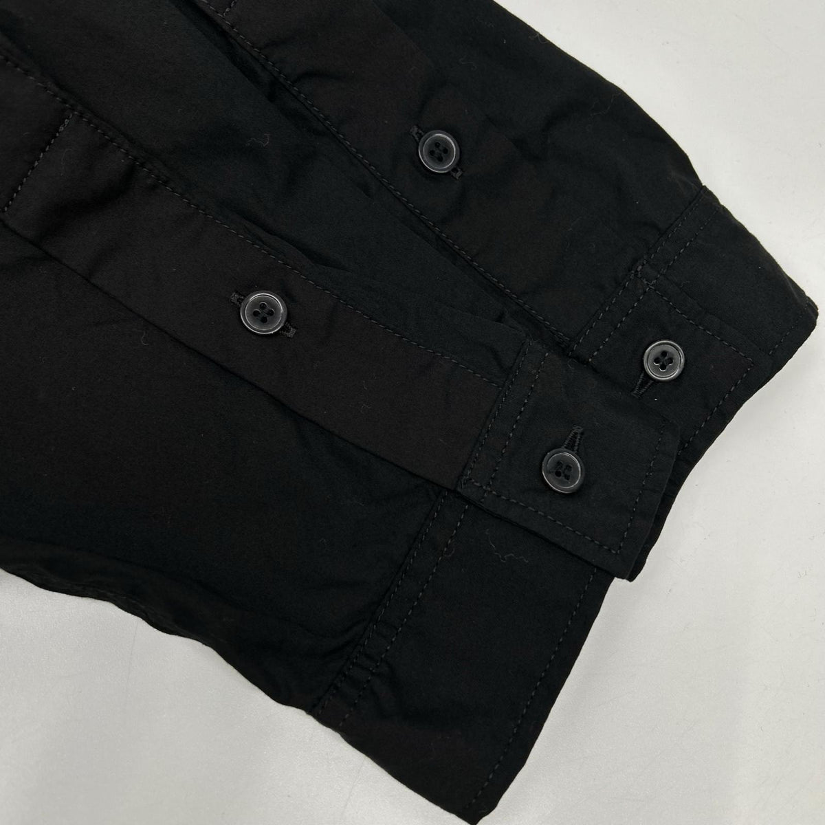 Yohji Yamamoto POUR HOMME ヨウジヤマモトプールオム HD-B05-001 ブラック ロング ダブルポケット シャツ トップス