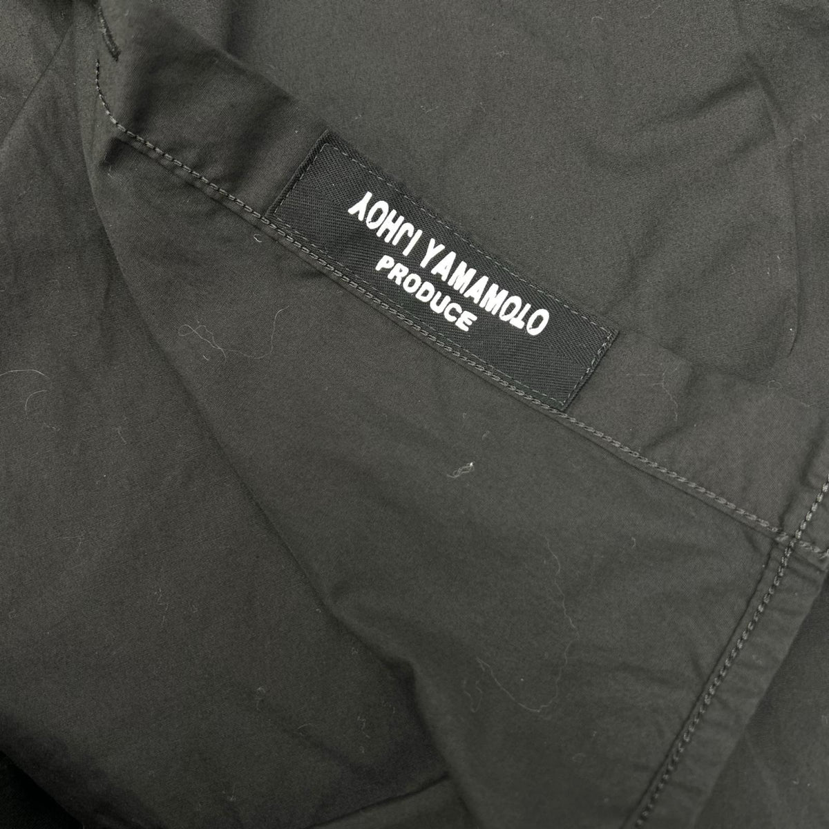 Yohji Yamamoto POUR HOMME ヨウジヤマモトプールオム HD-B05-001 ブラック ロング ダブルポケット シャツ トップス
