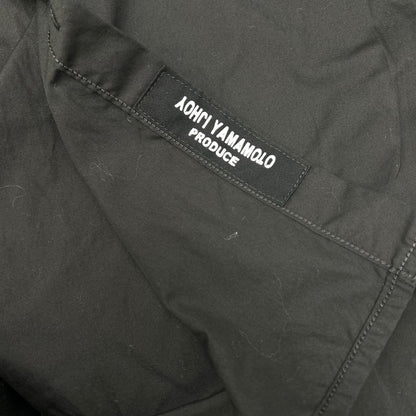 Yohji Yamamoto POUR HOMME ヨウジヤマモトプールオム HD-B05-001 ブラック ロング ダブルポケット シャツ トップス