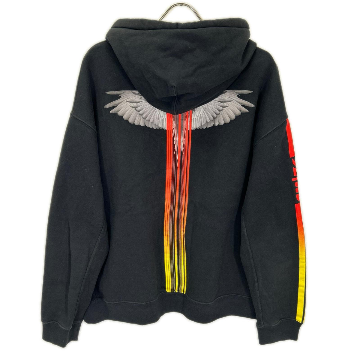MARCELO BURLON マルセロバーロン CMBE002F18506063 ブラック プリント ジップパーカー トップス