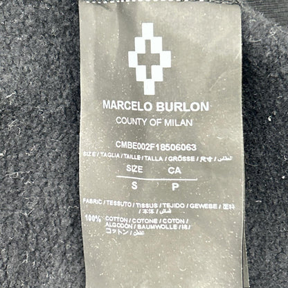 MARCELO BURLON マルセロバーロン CMBE002F18506063 ブラック プリント ジップパーカー トップス