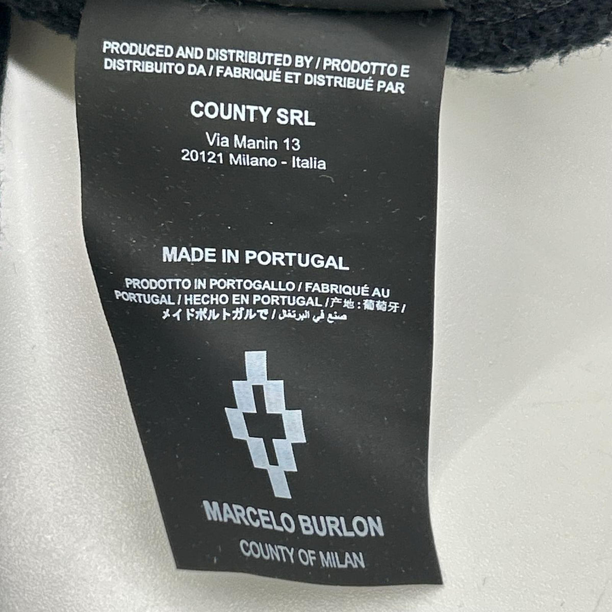 MARCELO BURLON マルセロバーロン CMBE002F18506063 ブラック プリント ジップパーカー トップス