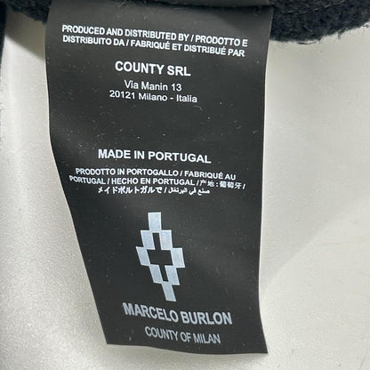 MARCELO BURLON マルセロバーロン CMBE002F18506063 ブラック プリント ジップパーカー トップス