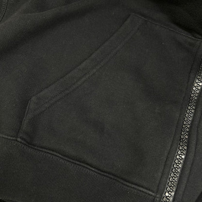 MARCELO BURLON マルセロバーロン CMBE002F18506063 ブラック プリント ジップパーカー トップス