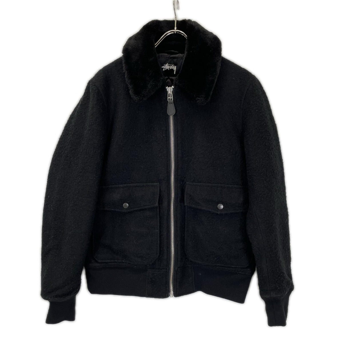 stussy ステューシー ブラック B-10 ボンバー ジャケット ジャケット