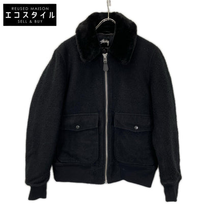 stussy ステューシー ブラック B-10 ボンバー ジャケット ジャケット