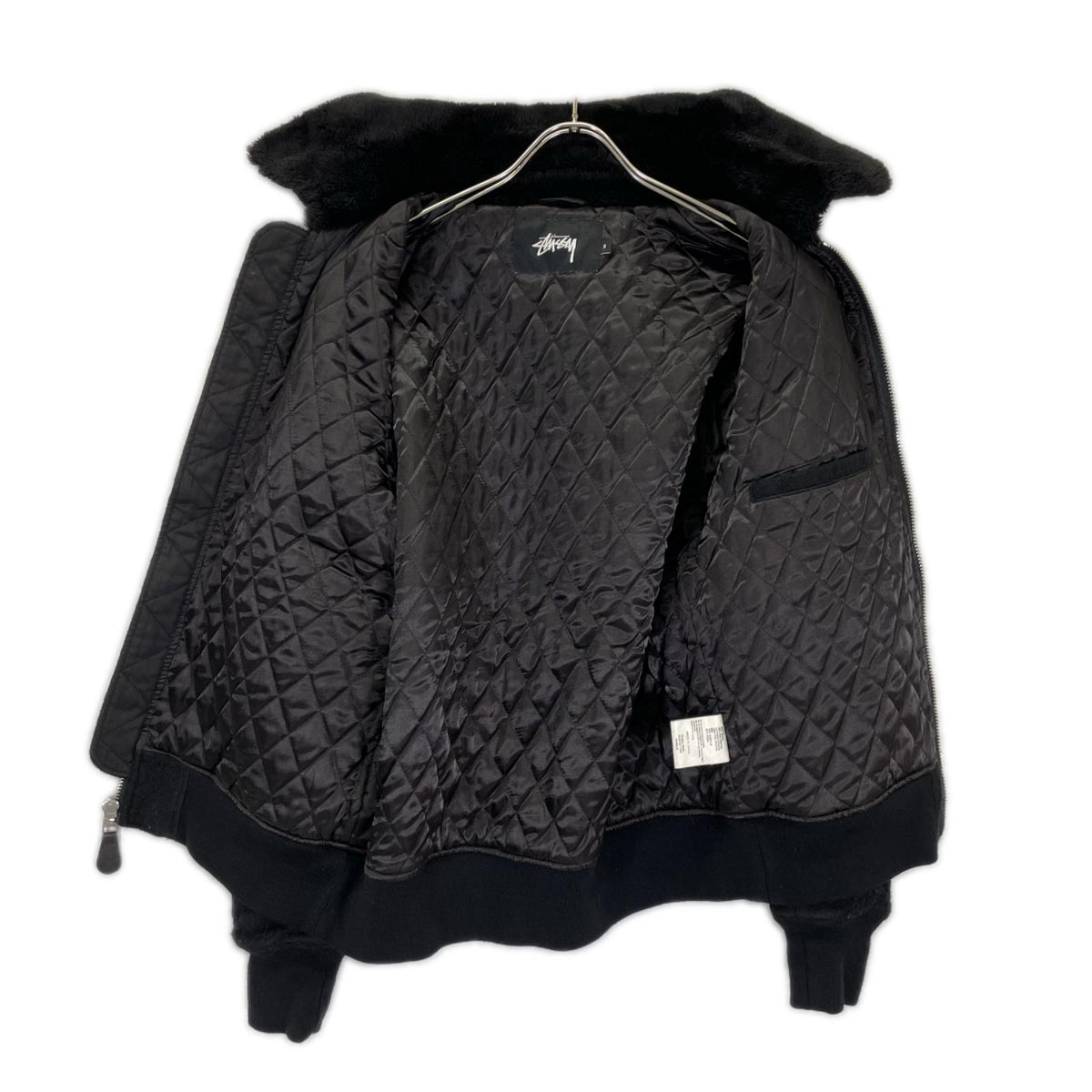 stussy ステューシー ブラック B-10 ボンバー ジャケット ジャケット