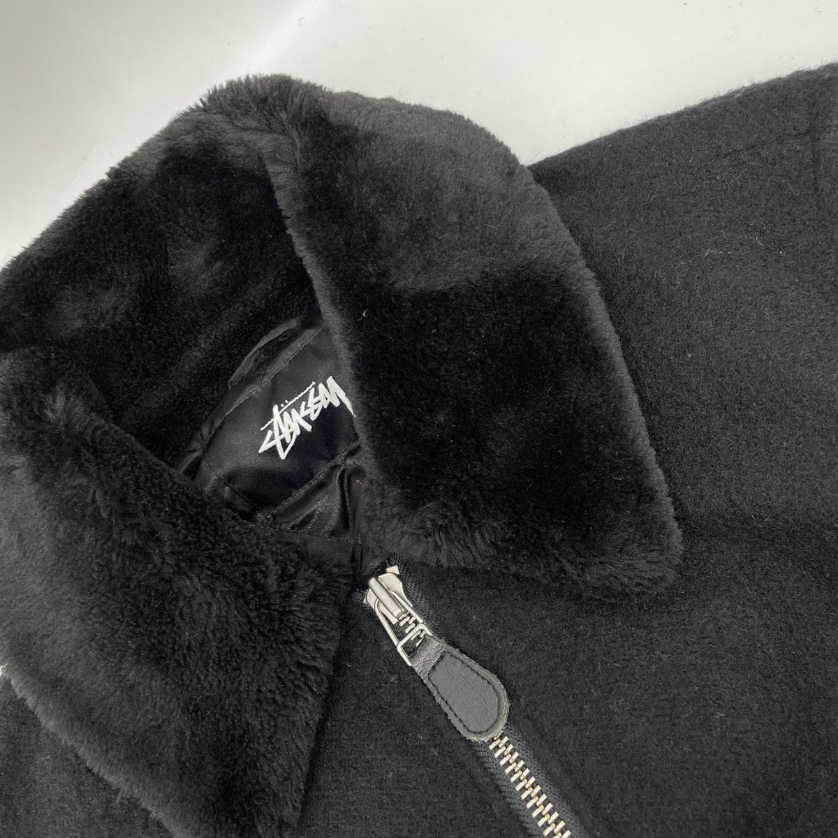 stussy ステューシー ブラック B-10 ボンバー ジャケット ジャケット