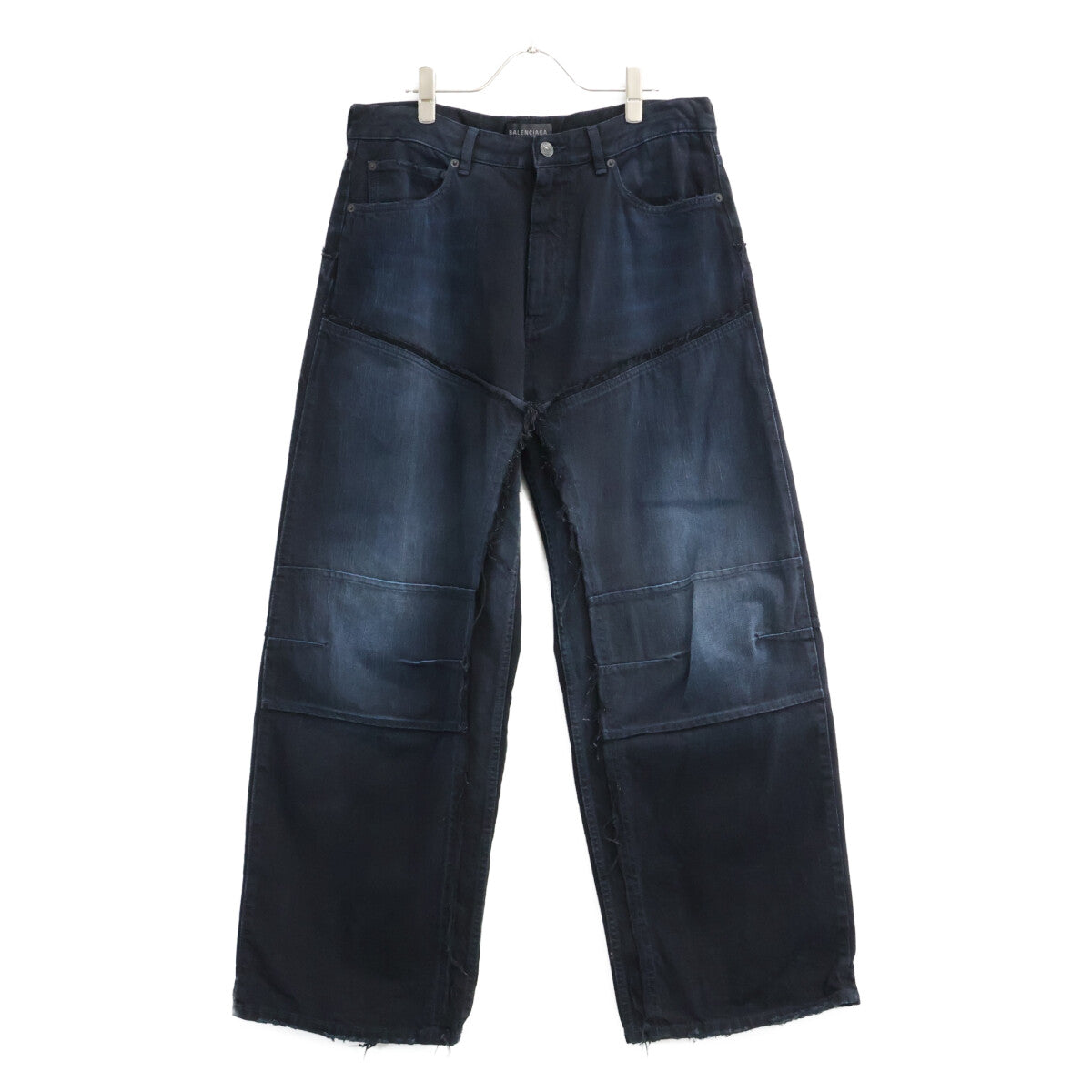 BALENCIAGA バレンシアガ 【美品/国内正規/24年製】809444 ダブルニーワイドデニムパンツ ボトムス