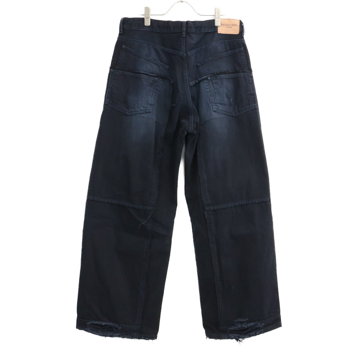 BALENCIAGA バレンシアガ 【美品/国内正規/24年製】809444 ダブルニーワイドデニムパンツ ボトムス