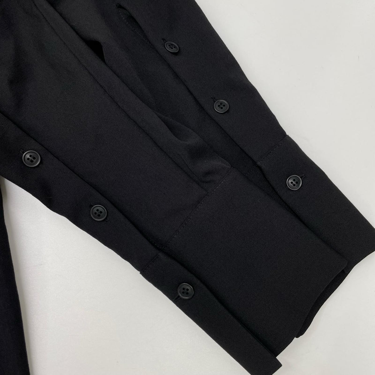 REGULATION Yohji Yamamoto レギュレーション ヨウジヤマモト FE-B53-100 ブラック ウール フーディコート コート