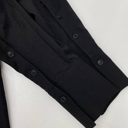 REGULATION Yohji Yamamoto レギュレーション ヨウジヤマモト FE-B53-100 ブラック ウール フーディコート コート
