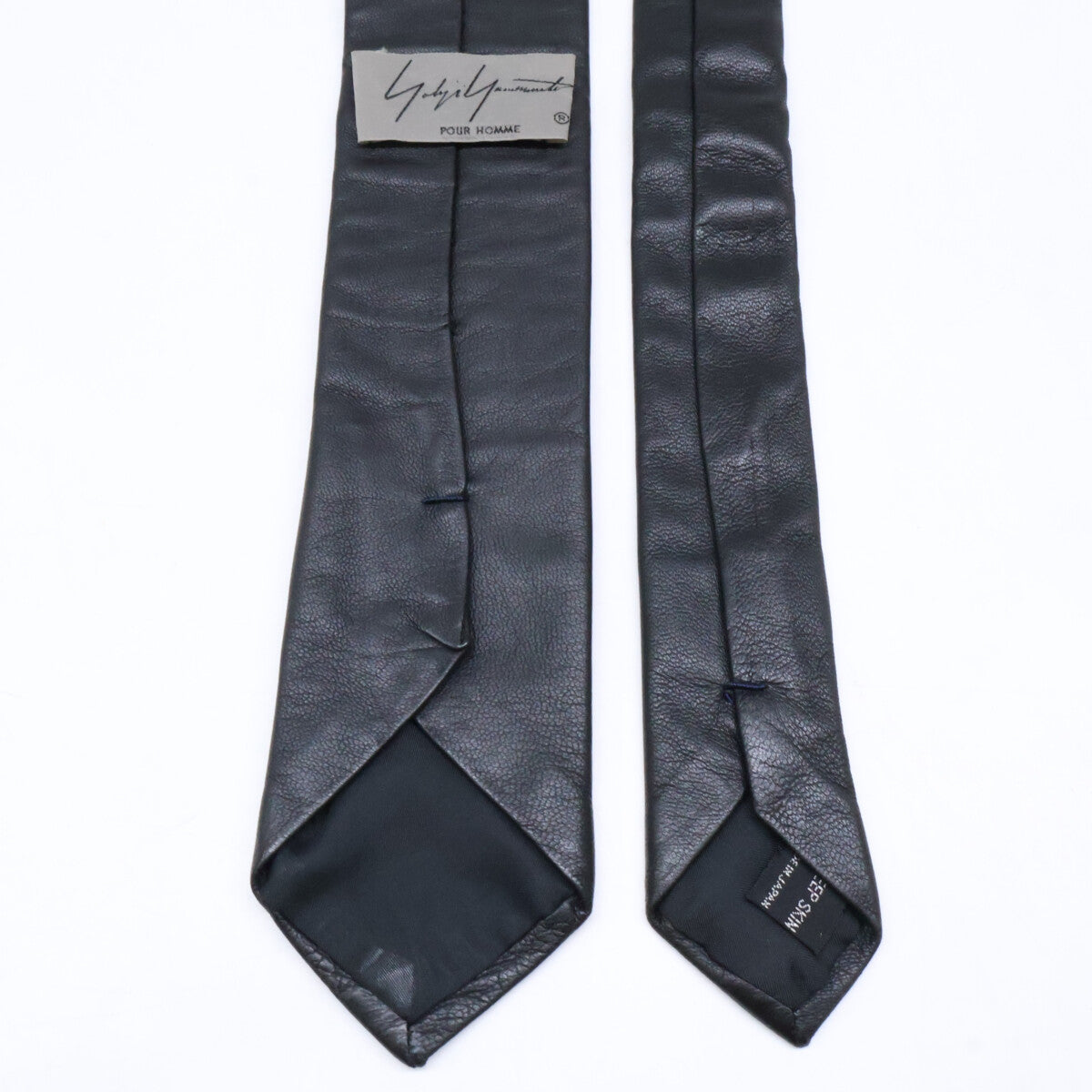 Yohji Yamamoto POUR HOMME ヨウジヤマモトプールオム シープスキン レザー ネクタイ