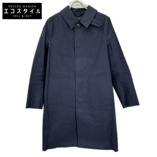 MACKINTOSH マッキントッシュ IDJ/3Q ネイビー コットン100 ゴム引きステンカラーコート コート