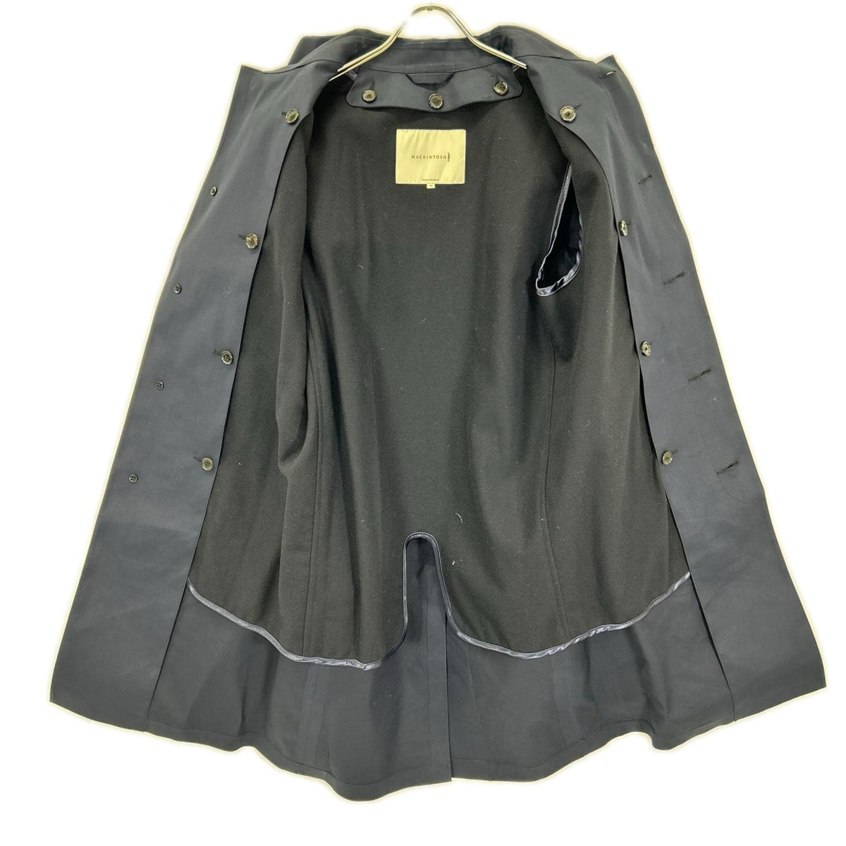MACKINTOSH マッキントッシュ IDJ/3Q ネイビー コットン100 ゴム引きステンカラーコート コート