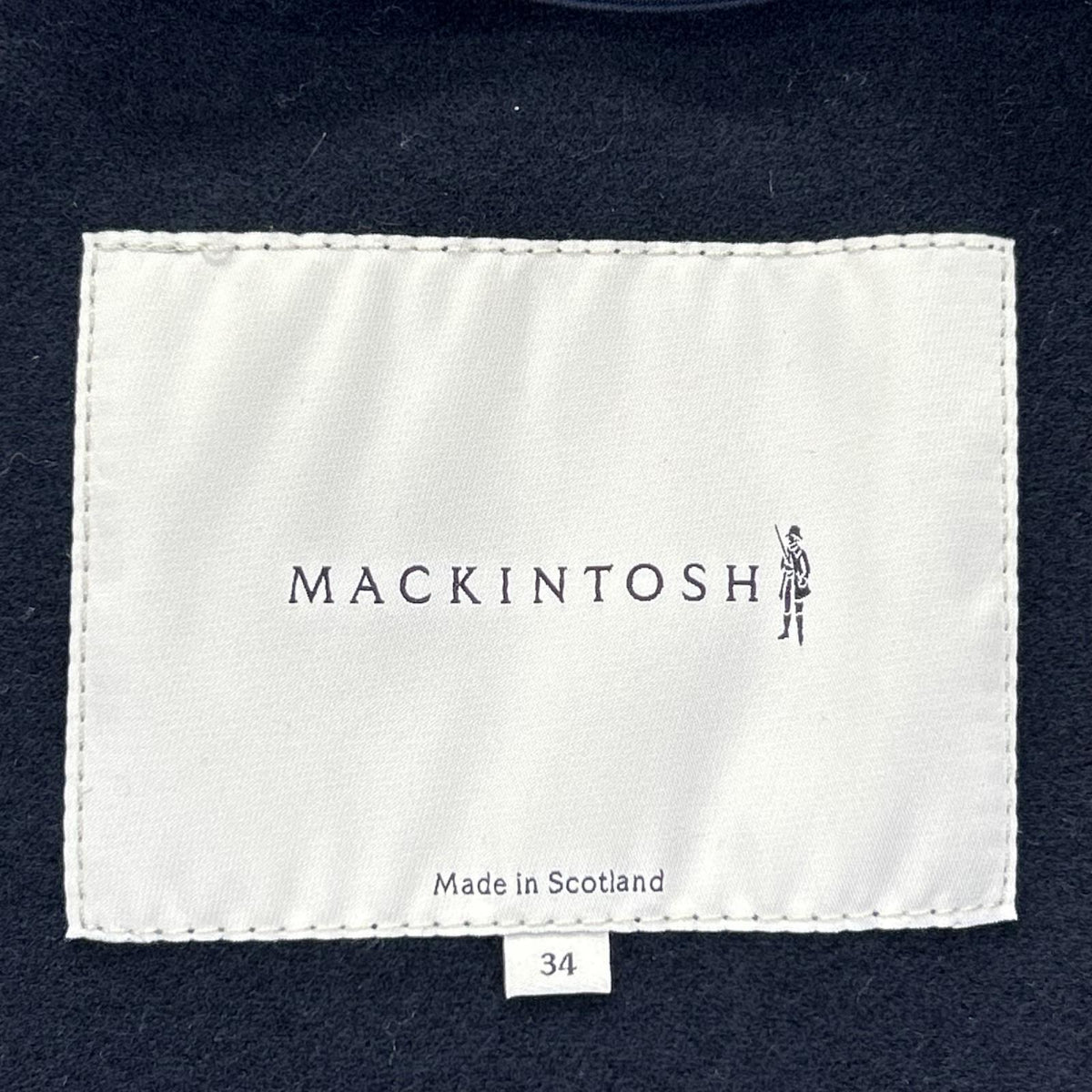 MACKINTOSH マッキントッシュ IDJ/3Q ネイビー コットン100 ゴム引きステンカラーコート コート