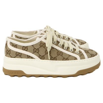 GUCCI グッチ 【新品同様】746766 TENNIS 1977 GGキャンバス ローカットスニーカー シューズ