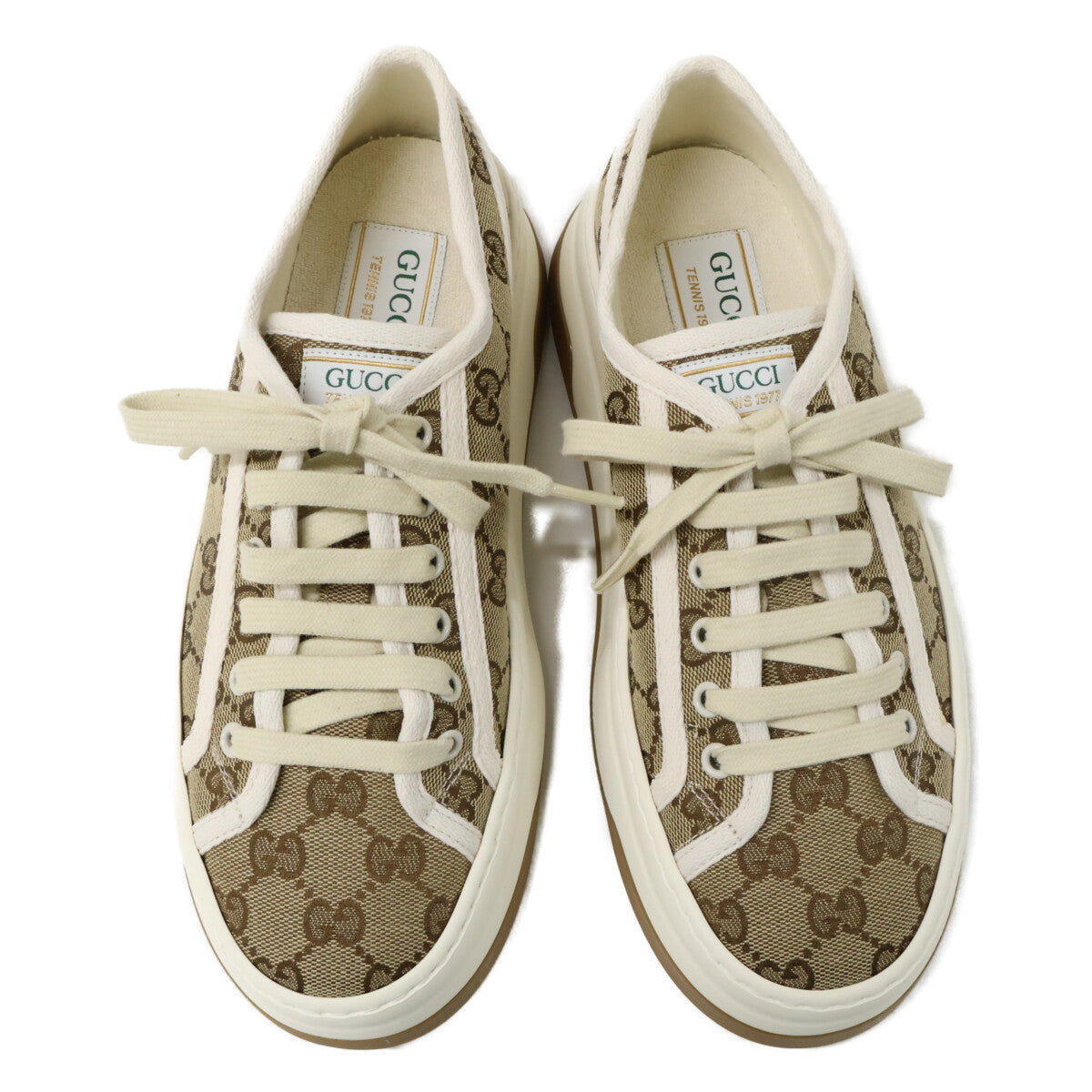 GUCCI グッチ 【新品同様】746766 TENNIS 1977 GGキャンバス ローカットスニーカー シューズ