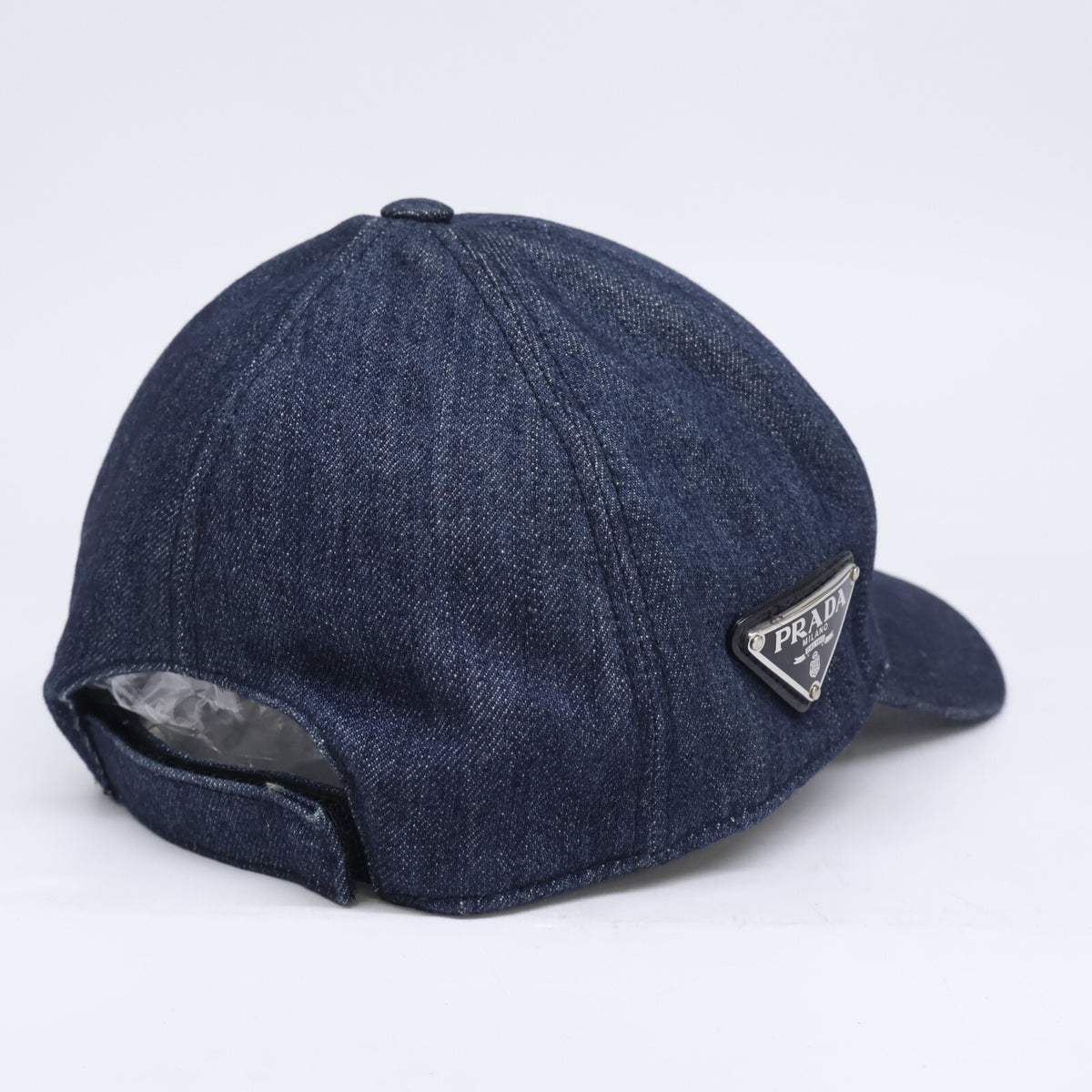 PRADA プラダ 【即決/国内正規】2HC274 AJ6 トライアングルロゴ デニム ベースボールキャップ 帽子