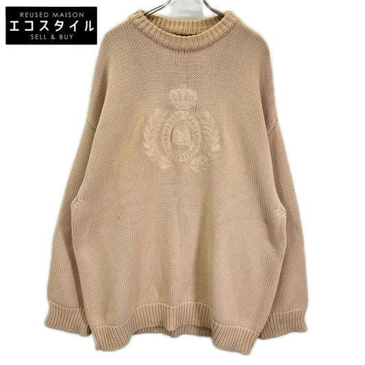 BALENCIAGA バレンシアガ 21年 664369 ベージュ エンブロイダリー BBロゴ ニット トップス