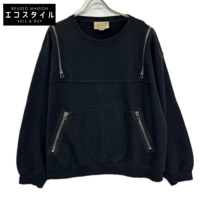 GUCCI グッチ 22AW 715897 ブラック ロゴ メタモルフォーシ スウェットシャツ トップス