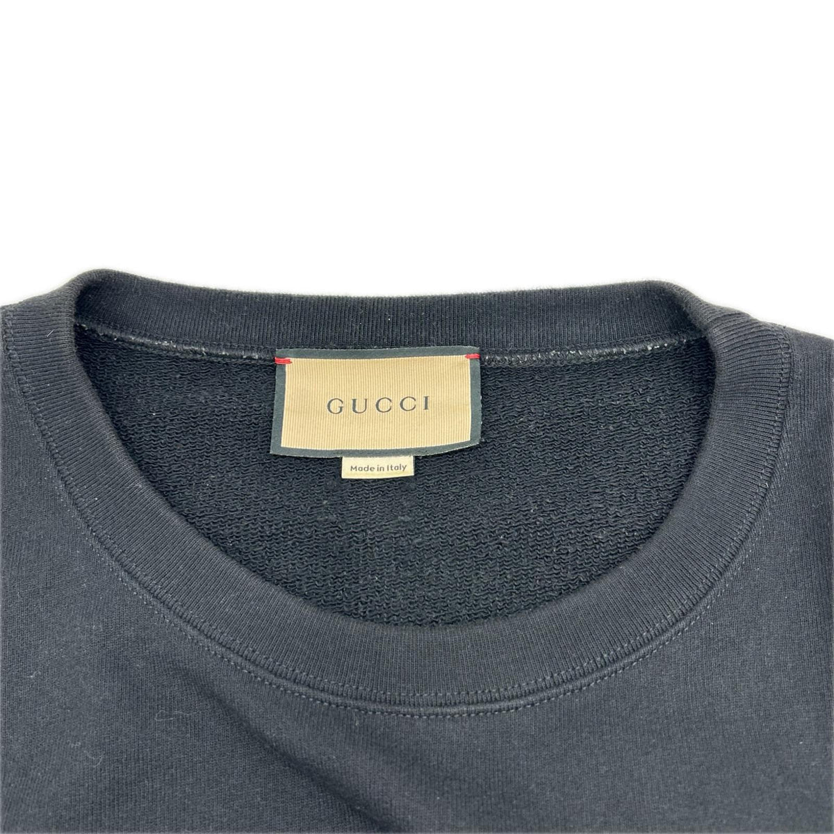 GUCCI グッチ 22AW 715897 ブラック ロゴ メタモルフォーシ スウェットシャツ トップス