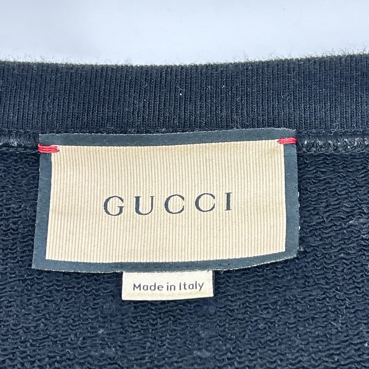 GUCCI グッチ 22AW 715897 ブラック ロゴ メタモルフォーシ スウェットシャツ トップス